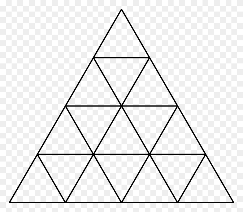832x720 Гарднер Бросает Семена На Участок В Форме Равностороннего Треугольника - Дизайн Треугольника Png