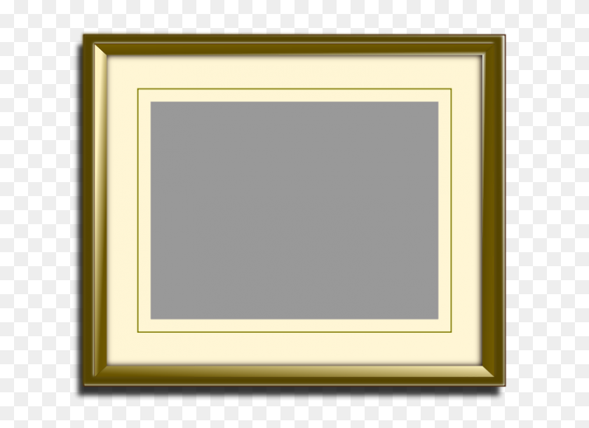 800x566 A Golden Frame Free Download Png Vector - Gold Square PNG