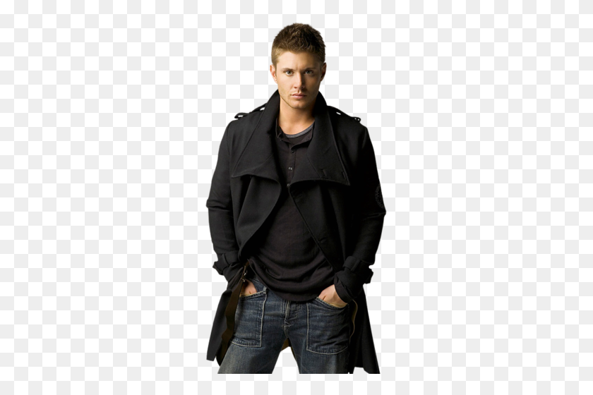 257x500 A Guy Looking Good Jensen - Supernatural PNG