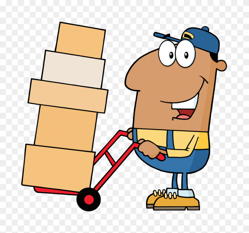 860x800 A Helping Hand - Moving Truck Clipart