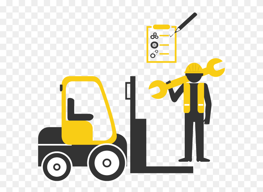 597x555 A Maintenance Manager's Ultimate Guide To Forklift Maintenance - Forklift Clip Art