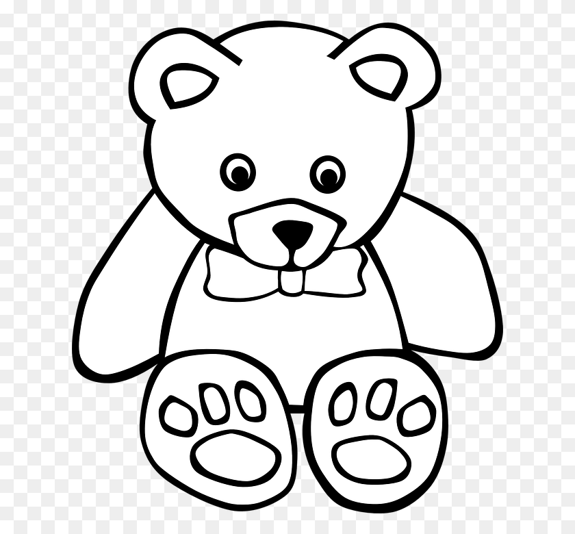 630x720 Мама-Медведь И Ее Спящий Детеныш Мультяшный Клипарт - Мама-Медведь Черно-Белый Клипарт