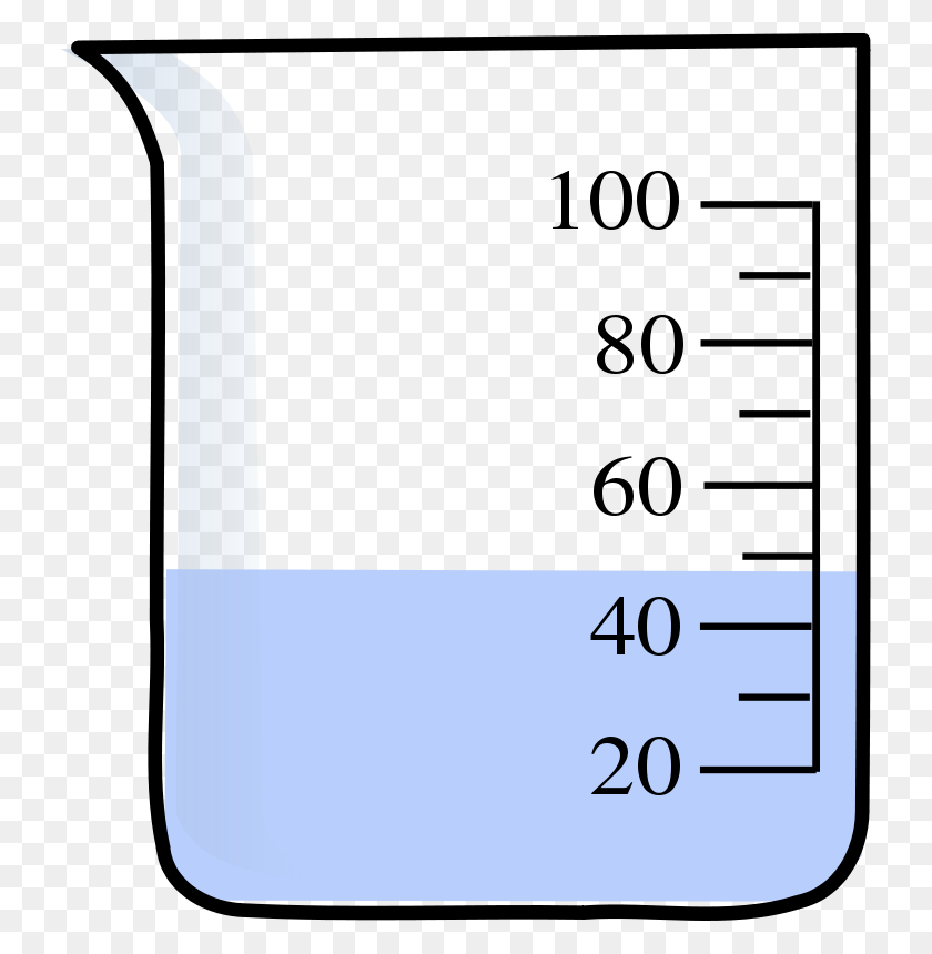 737x800 A Measuring Cup Clip Art Of A Glass - Measuring Cup Clipart