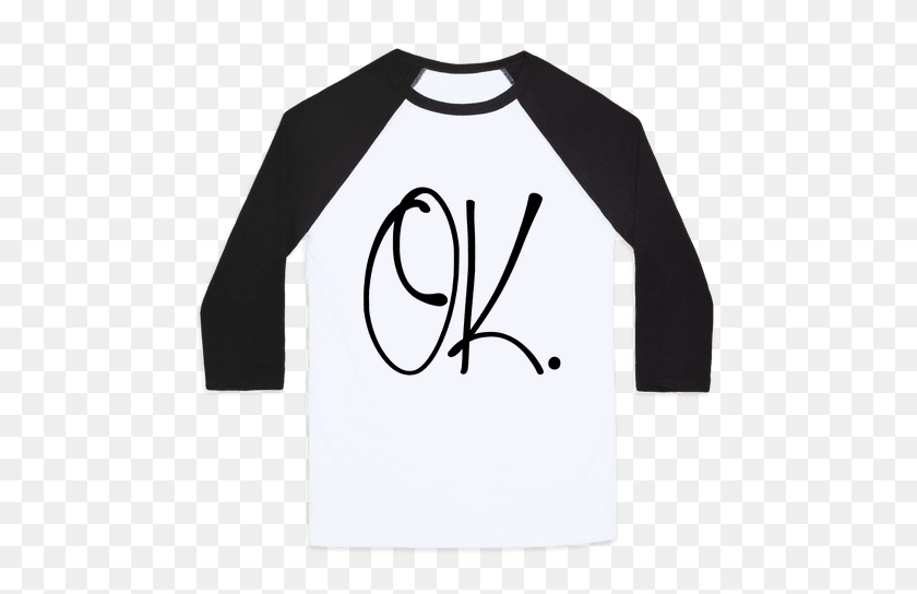 484x484 Un Ok Signo De La Mano De Las Camisetas De Béisbol Lookhuman - Ok Signo De La Mano Png