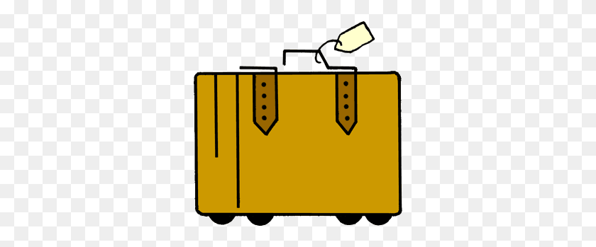 300x289 A Perfect World - Open Suitcase Clipart