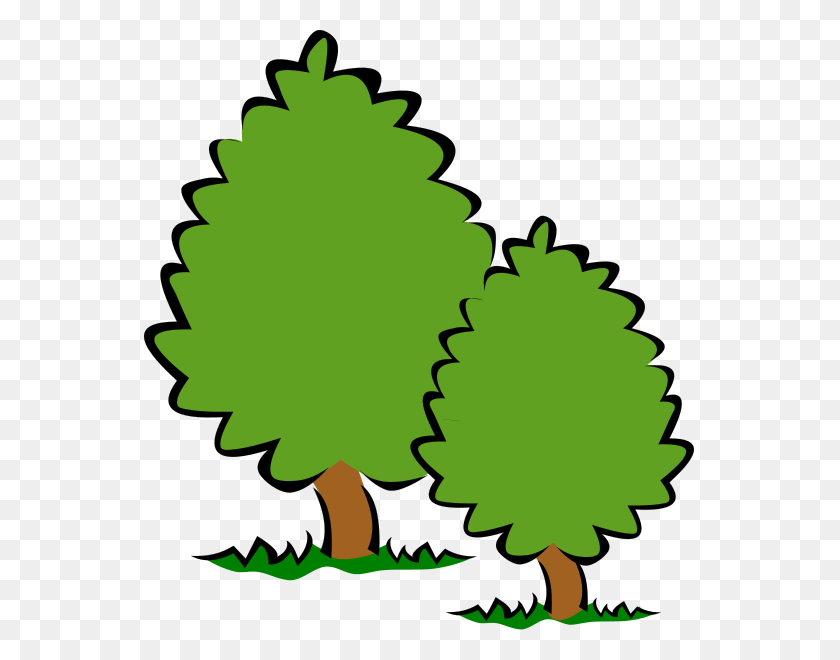 551x600 A Perfect World - Woodland Tree Clipart