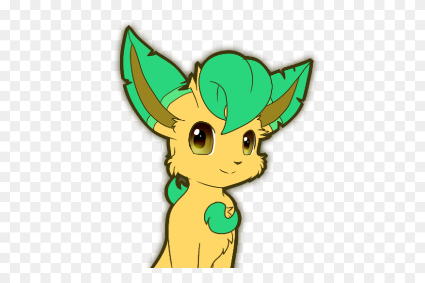 500x500 A Shiny Leafeon I Drew For An Art Trade! - Leafeon PNG