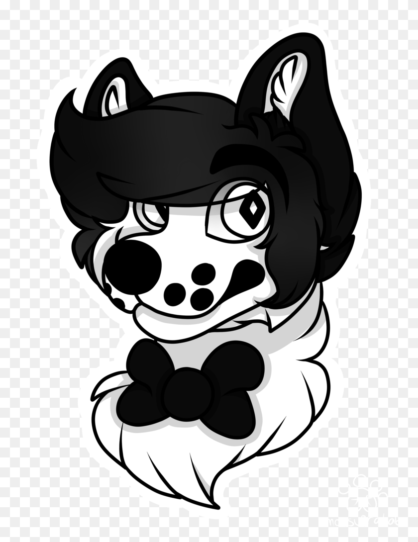 776x1030 A Simple Black N White Wolf - White Wolf PNG