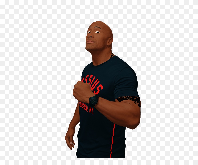 526x640 A Touch Of Blue I Guess - Dwayne Johnson PNG