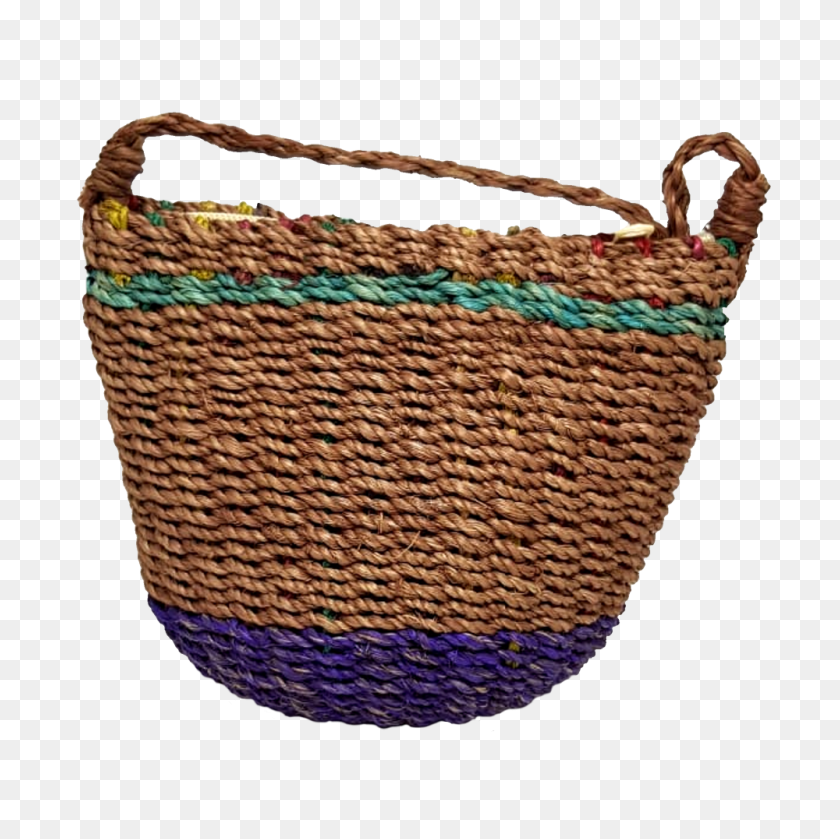1000x1000 Abaca Small Weave Bag - Laundry Basket PNG