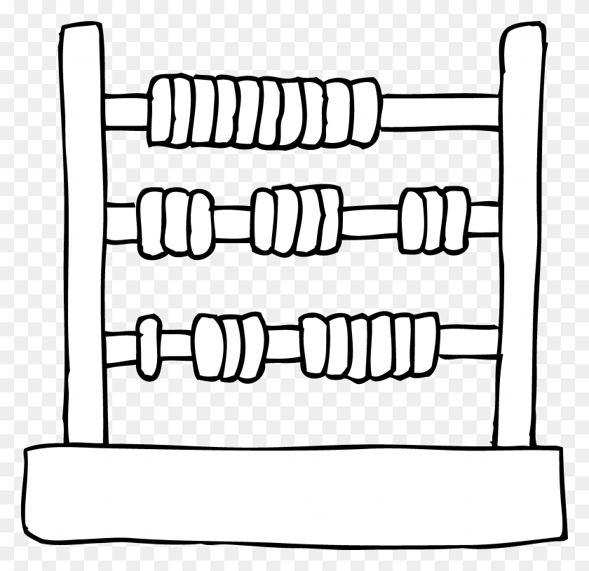 4177x4047 Abacus Clipart - Smart Clipart Black And White