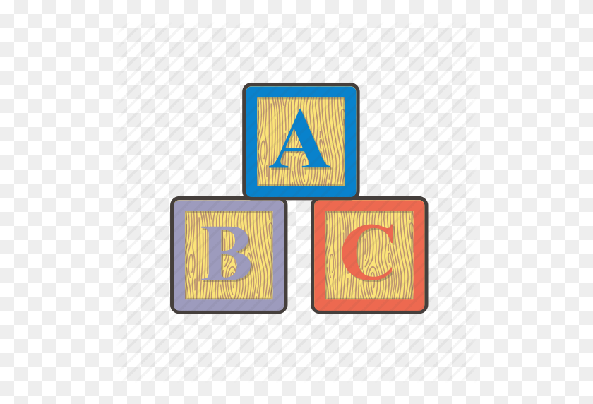 512x512 Abc, Bebé, Bloque, Bloques, Ladrillos, Niño, Icono Montessori - Bloques De Bebé Png