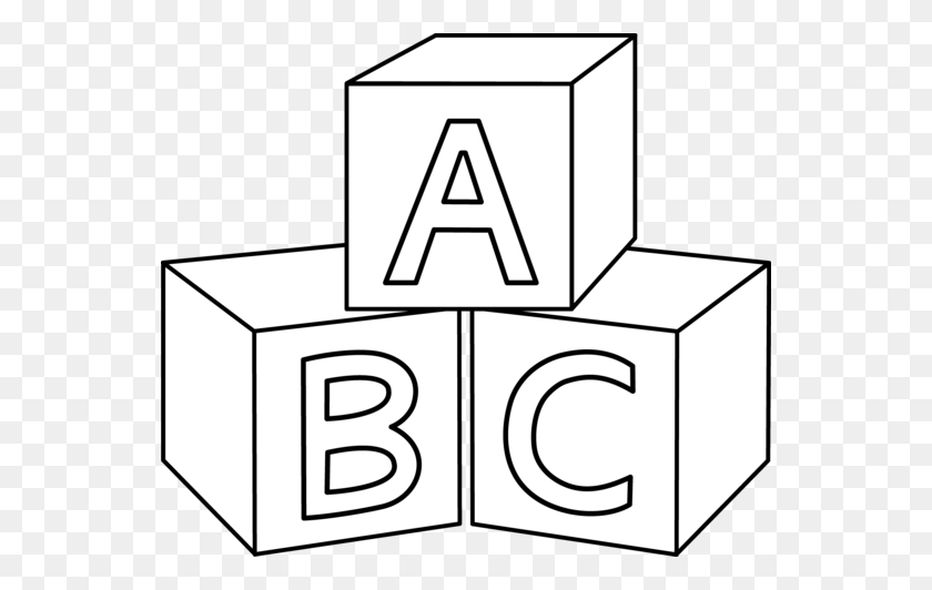 550x472 Abc Blocks Stacked Love Toy Alphabet Clipart Free Clip Art Images - Toys Clipart Black And White