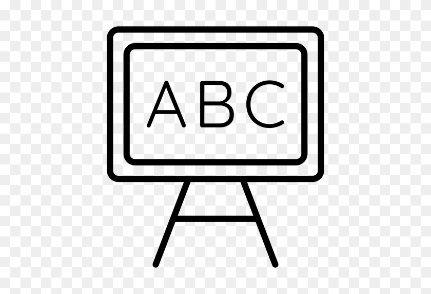 512x512 Abc Chalkboard Stroke Icon - Abc PNG