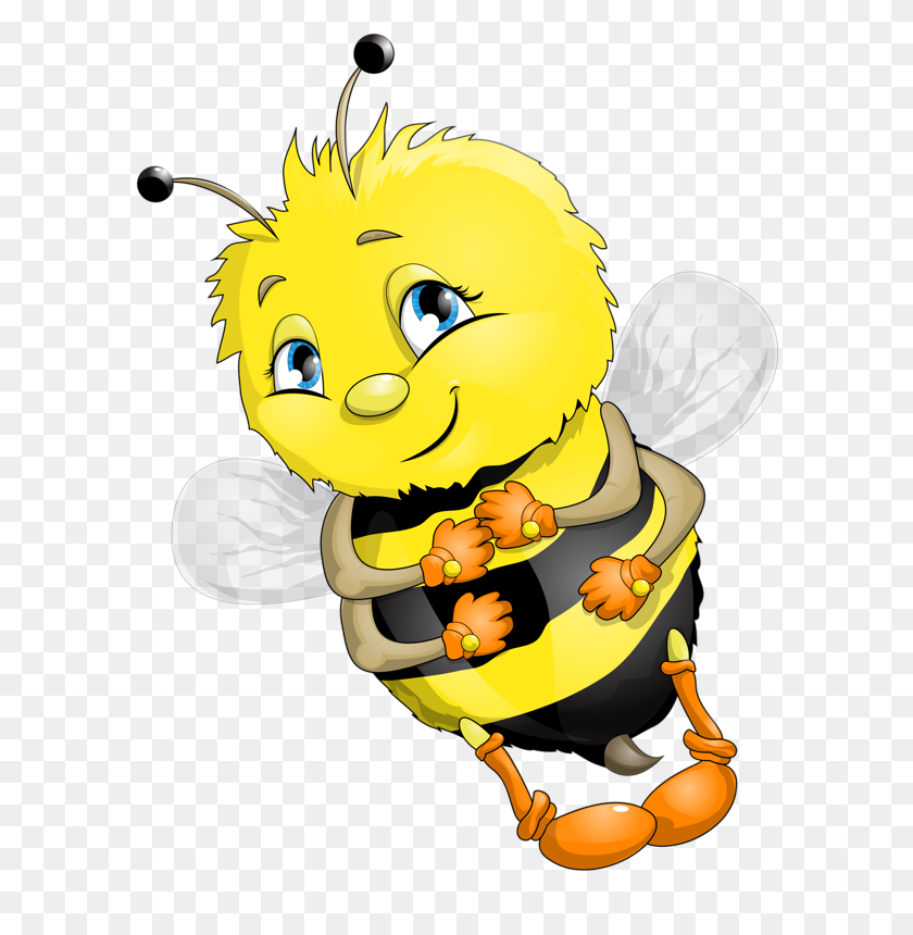 592x800 Abeilles,png Mehecske Bees, Bumble Bees And Clip Art - Buzzing Bee Clipart