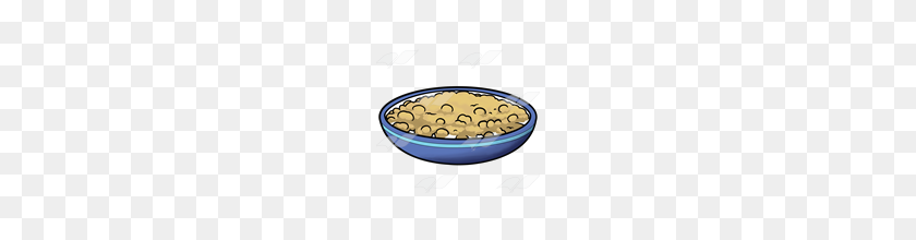 160x160 Abeka Clip Art Blue Bowl Of Cereal - Cereal PNG