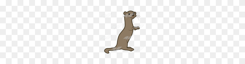160x160 Abeka Clip Art Brown Otter Holding Arms Out - Otter PNG