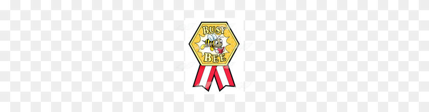 160x160 Abeka Clip Art Busy Bee Ribbon Incentive Award - Busy Clipart