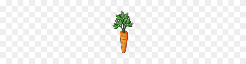 160x160 Abeka Clip Art Carrot With A Leafy Top - Carrot Garden Clipart
