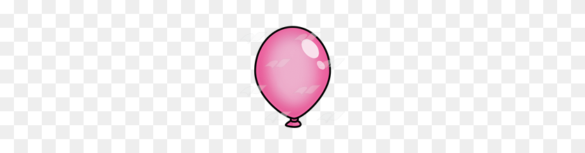 160x160 Abeka Clip Art Dark Pink Balloon Without String - Pink Balloon Clipart