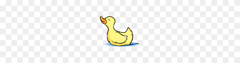 160x160 Abeka Clip Art Duck Stretching Neck In The Water - Quack Clipart