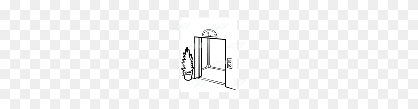 160x160 Абека Картинки Лифт С Открытой Дверью - Лифт Клипарт