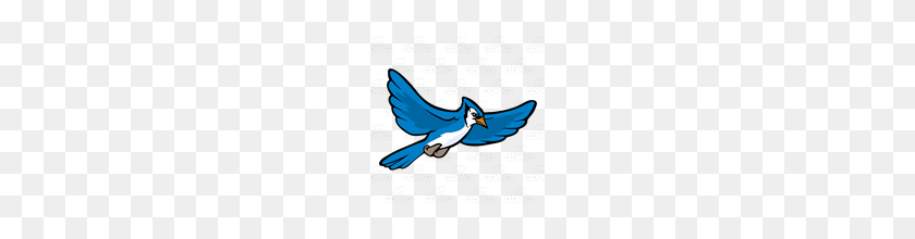 160x160 Abeka Clip Art Flying Blue Jay - Blue Jay Clipart