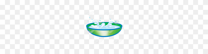 160x160 Abeka Clip Art Green Bowl With Milk Splashing - Milk Clipart