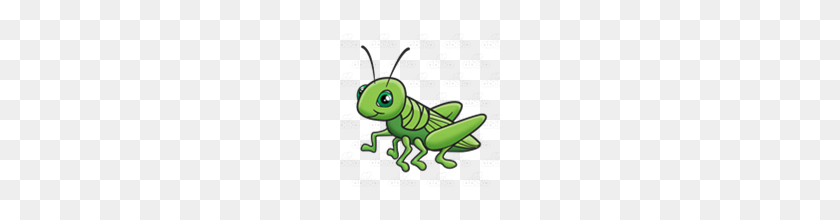 160x160 Abeka Clip Art Green Grasshopper With Green Eyes - Grasshopper PNG