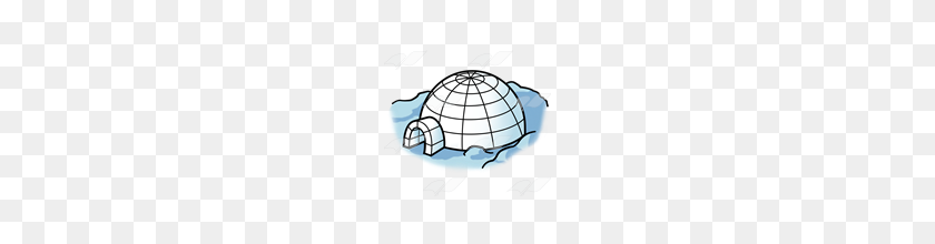 160x160 Abeka Clip Art Igloo With Snow Piles - Pile Of Snow PNG