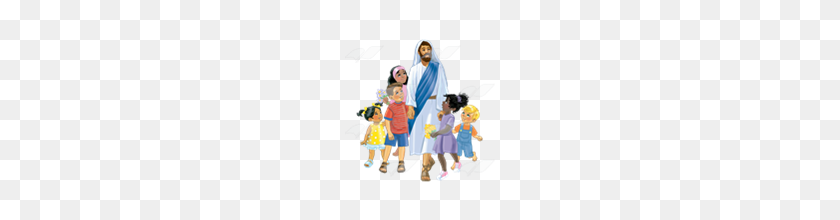 160x160 Abeka Clip Art Jesus And Children Holding Hands - Childrens Hands Clip Art