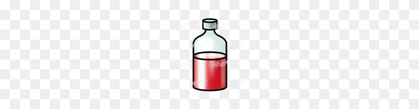 160x160 Abeka Clip Art Medicine Bottle With Red Syrup - Syrup Clipart