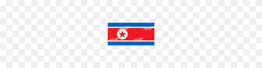 160x160 Abeka Clip Art North Korea Flag - Korean Flag Clipart