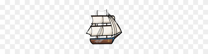 160x160 Abeka Clip Art Old Fashioned Ship - Old Ship Clipart