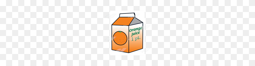 160x160 Abeka Clip Art Orange Juice Carton Pint - Juice Carton Clipart