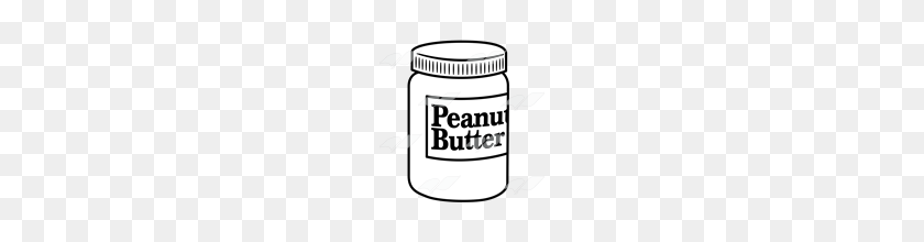 160x160 Abeka Clip Art Peanut Butter Jar With Blue Lid - Peanut Butter Jar Clipart