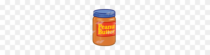 160x160 Abeka Clip Art Peanut Butter Jar With Blue Lid - Peanut Butter PNG