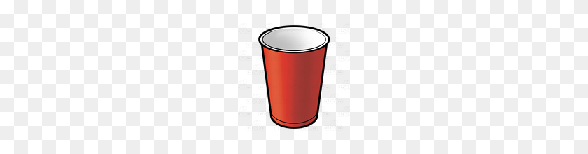 160x160 Abeka Clip Art Plastic Cup Red - Red Cup PNG