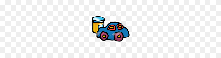 160x160 Abeka Clip Art Play Dough And Car Jar Of Blue Dough - Playdoh Clipart