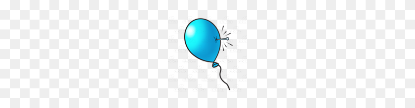 160x160 Abeka Clip Art Popping Balloon With A Pin - Balloon Pop Clipart