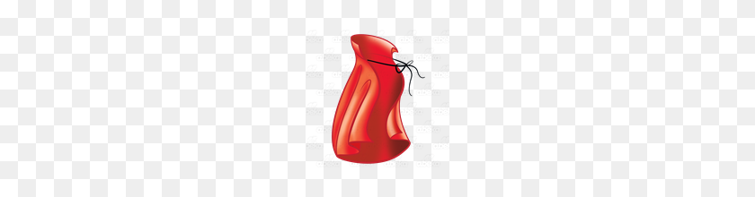 160x160 Abeka Clip Art Red Cape With Tie - Red Cape PNG