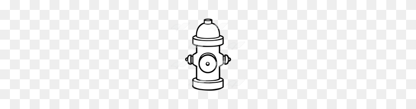 160x160 Abeka Clip Art Red Fire Hydrant - Fire Hydrant Clipart Black And White