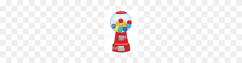 160x160 Abeka Clip Art Red Gumball Machine With Gumballs - Gumball Machine Clipart