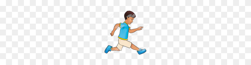 160x160 Abeka Clip Art Running Boy - Boy Running Clipart