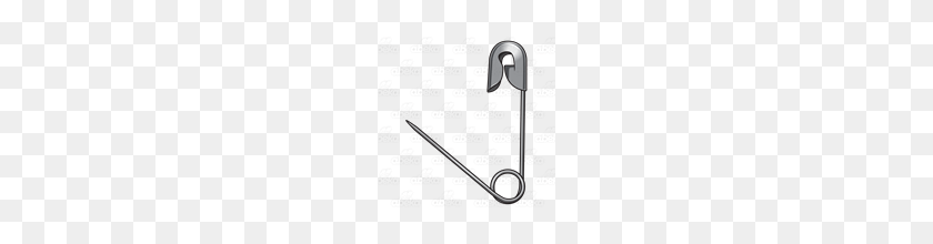 160x160 Abeka Clip Art Safety Pin Opened - Safety Pin PNG