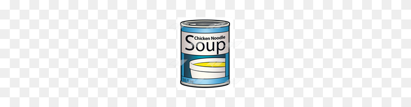 160x160 Abeka Clip Art Soup Can Chicken Noodle - Chicken Noodle Soup Clipart