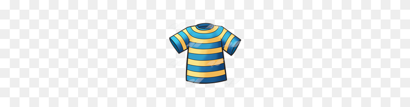 160x160 Abeka Clip Art Striped T Shirt - Clipart For T Shirts