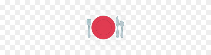 160x160 Abeka Clip Art Table Setting With Red Plate - Table Setting Clip Art