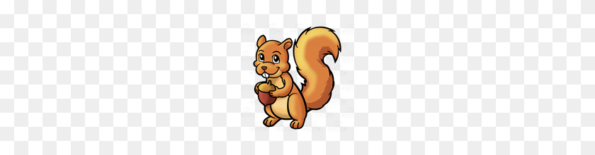 160x160 Abeka Clip Art Tan Squirrel Holding An Acorn - Squirrel With Acorn Clipart