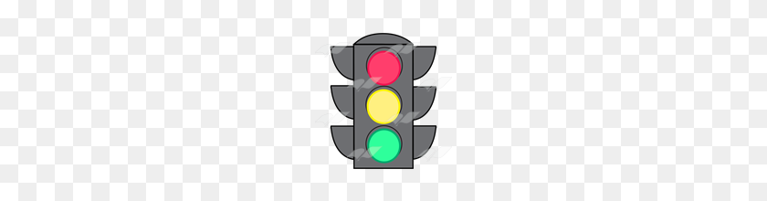 160x160 Abeka Clip Art Traffic Light Four Way - Stoplight PNG